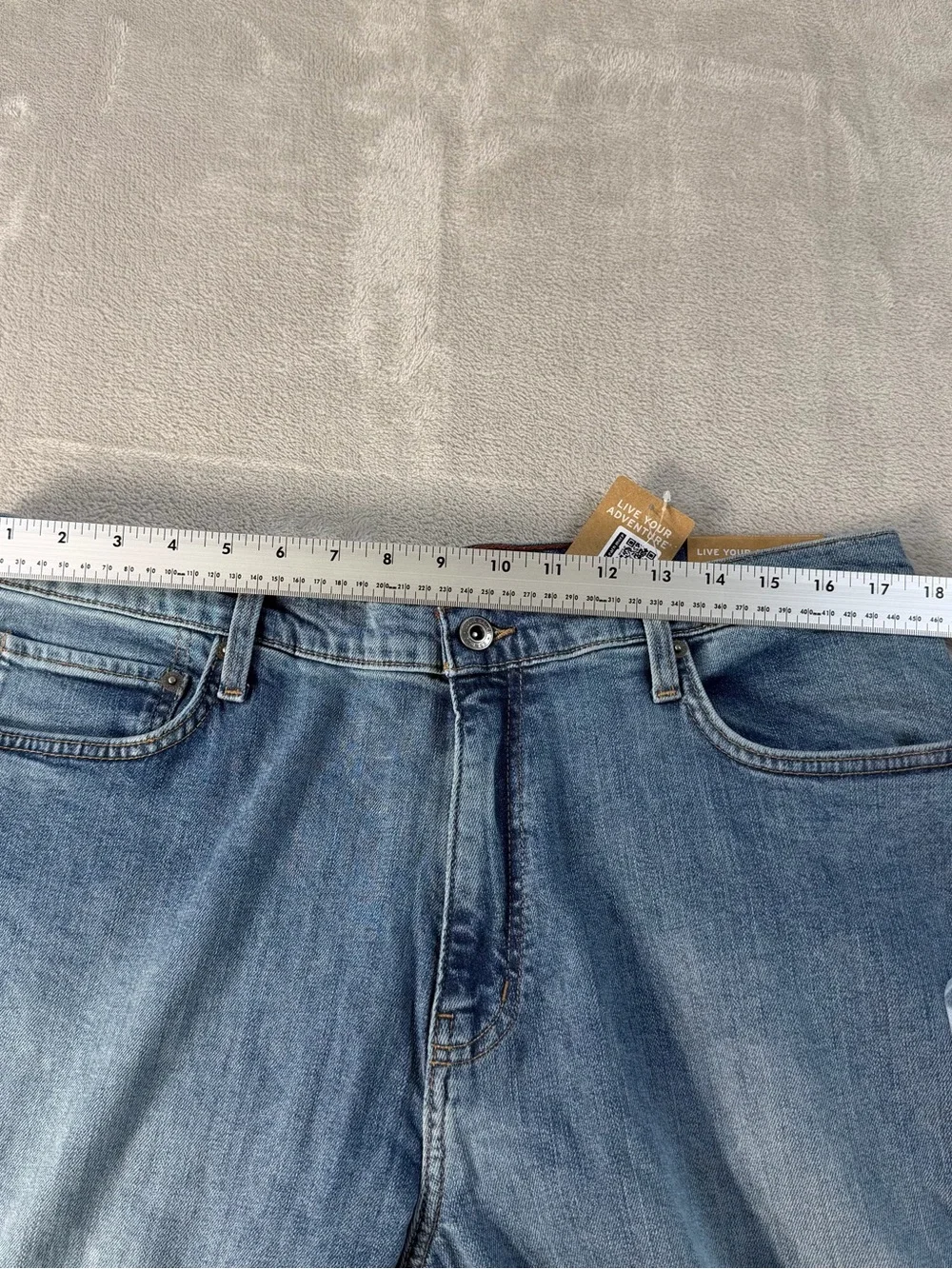 Eddie Bauer Mens Relaxed Eddies Flex Jeans 34x30 Blue Medium Wash Stretch